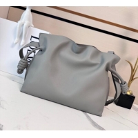 Market Sells Loewe x Albers Medium Flamenco clutch in nappa calfskin 262587 Grey/White 2025