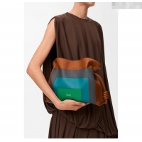 Market Sells Loewe x Albers Medium Flamenco clutch in nappa calfskin 262587 Grey/White 2025