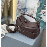Most Popular Loewe Small Puzzle Biker Bag In Shiny Calfskin 0925 Dark Chestnut Brown 2025