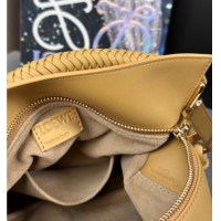 Unique Promotional Loewe Small Puzzle Bag In Smooth Calfskin With Woven Handle 0925 Yellow 2025