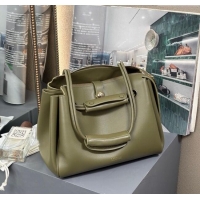 Fashion Grade Loewe Medium Madrid Bag In Supple Grained Calfskin 052451 Olive Green 2025