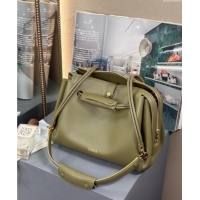 Fashion Grade Loewe Medium Madrid Bag In Supple Grained Calfskin 052451 Olive Green 2025