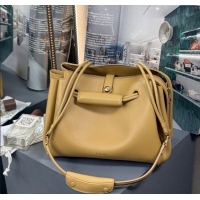 Famous Brand Loewe Medium Madrid Bag In Supple Grained Calfskin 052451 Yellow 2025