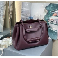 Buy Grade Loewe Medium Madrid Bag In Supple Grained Calfskin 052451 Dark Burgundy 2025