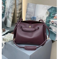 Buy Grade Loewe Medium Madrid Bag In Supple Grained Calfskin 052451 Dark Burgundy 2025