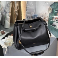 Luxury Classic Loewe Medium Madrid Bag In Supple Grained Calfskin 052451 Black 2025
