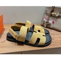 Good Looking Hermes Genius Strap Sandals in Suede 2025 H082011 0820172