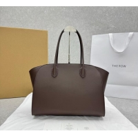 Top Grade The Row Marlo 14 Bag in Calfskin Leather 1895 Coffee Brown 2025