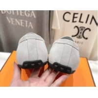 Affordable Price Hermes Lazy Loafers in Suede H090804 Beige