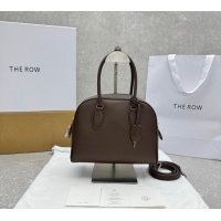 Well Crafted The Row India 10.00 Top Handle Bag in Smooth Leather 1740 Coffee Brown 2025