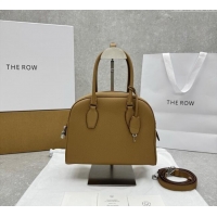 Luxury Cheap The Row India 10.00 Top Handle Bag in Grained Leather 1740 Apricot 2025