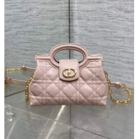 Grade Promotional Dior Jolie Top Handle Mini Bag S3123 Powder Pink 2025