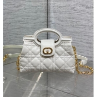 Super Quality Dior Jolie Top Handle Mini Bag S3123 White 2025