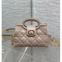 Top Grade Dior Jolie Top Handle Mini Bag S3123 Powder Beige 2025