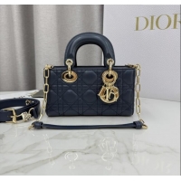 Trendy Design Dior Mini Lady D-Joy Bag in Cannage Lambskin M0636 Midnight Blue 2025