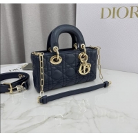 Trendy Design Dior Mini Lady D-Joy Bag in Cannage Lambskin M0636 Midnight Blue 2025