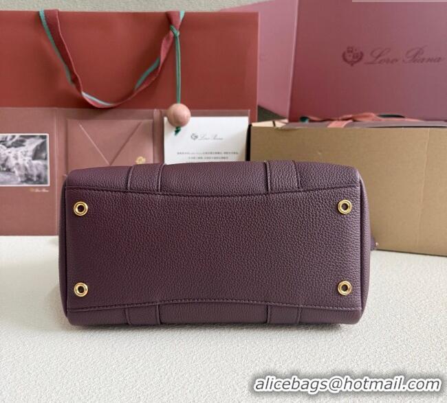 Promotional Loro Piana Loom Top Handle bag L25 in Grained Calfskin Leather 0925 Ormosia Red 2025