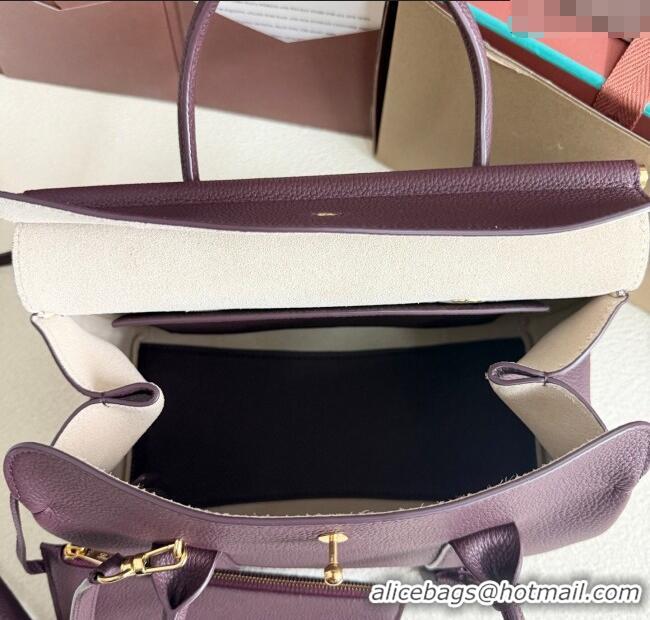 Promotional Loro Piana Loom Top Handle bag L25 in Grained Calfskin Leather 0925 Ormosia Red 2025