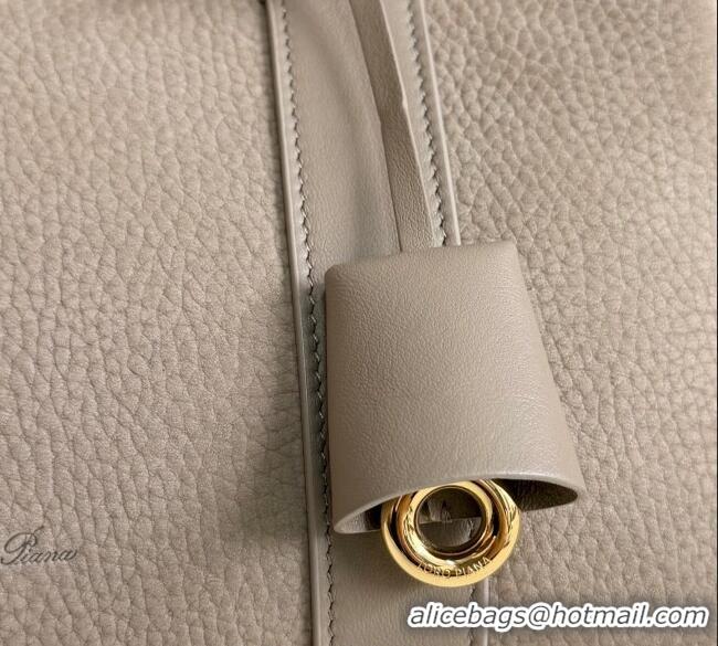 Good Looking Loro Piana Loom Top Handle bag L25 in Nubuck and Calfskin Leather 0925 Taupe 2025