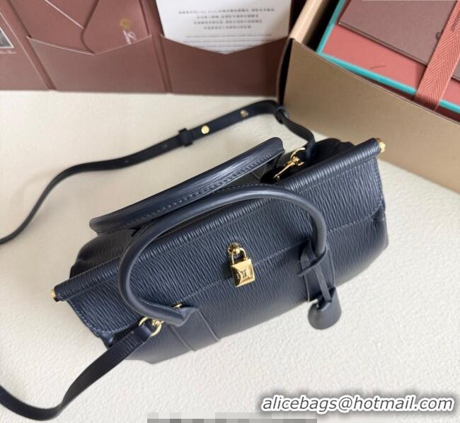 Promotional Loro Piana Loom Top Handle bag L25 in Textured Calfskin Leather 0925 Dark Blue 2025