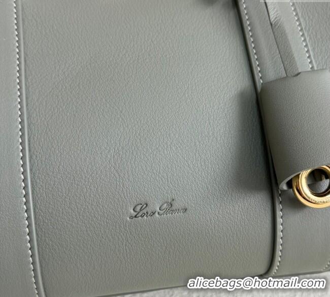 Best Price Loro Piana Loom Top Handle bag L25 in Calfskin Leather 0925 Sheen Green 2025