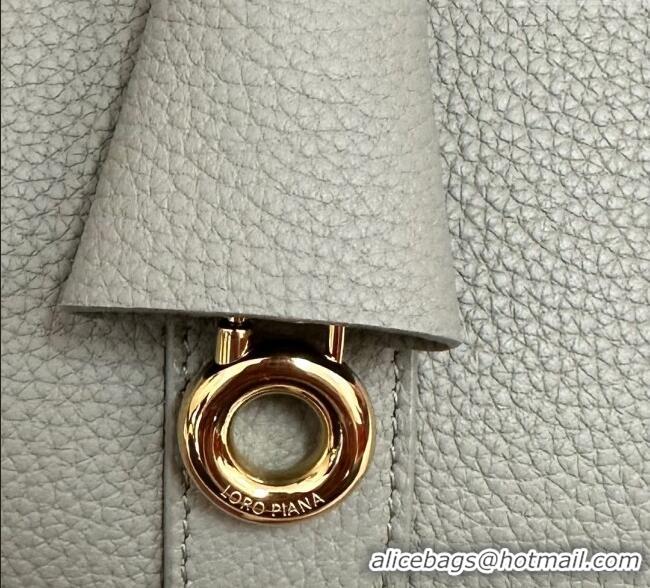 Top Grade Loro Piana Loom Top Handle bag L25 in Grained Calfskin Leather 0925 Dry Artemisia 2025