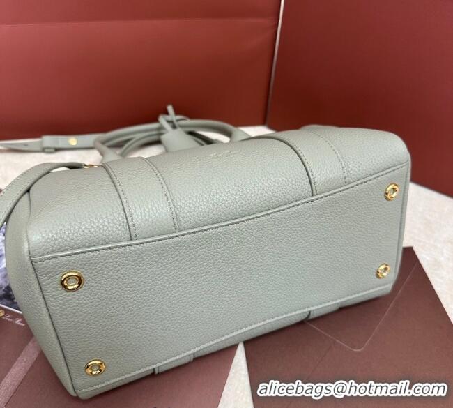 Top Grade Loro Piana Loom Top Handle bag L25 in Grained Calfskin Leather 0925 Dry Artemisia 2025