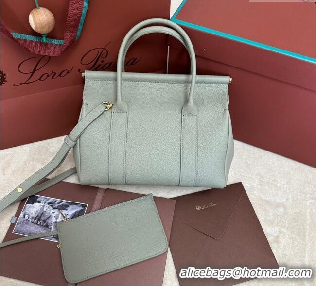 Top Grade Loro Piana Loom Top Handle bag L25 in Grained Calfskin Leather 0925 Dry Artemisia 2025