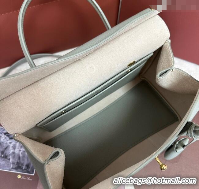 Top Grade Loro Piana Loom Top Handle bag L25 in Grained Calfskin Leather 0925 Dry Artemisia 2025