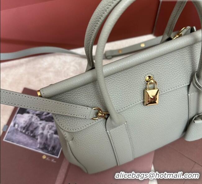 Top Grade Loro Piana Loom Top Handle bag L25 in Grained Calfskin Leather 0925 Dry Artemisia 2025