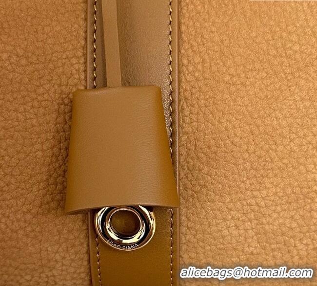 Most Popular Loro Piana Loom Top Handle bag L32 in Nubuck and Calfskin Leather 0925 Brown 2025