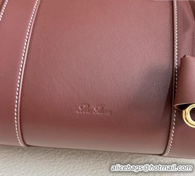 Market Sells Loro Piana Loom Top Handle bag L32 in Smooth Calfskin Leather 0925 Smoke Caramel 2025