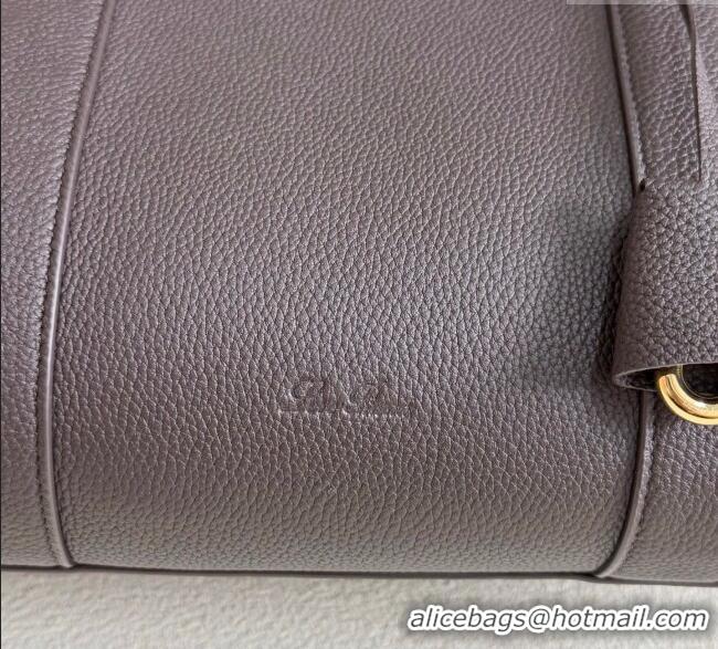 Spot Bulk Loro Piana Loom Top Handle bag L32 in Grained Calfskin Leather 0925 Coffee Brown 2025