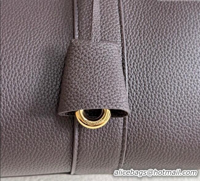 Spot Bulk Loro Piana Loom Top Handle bag L32 in Grained Calfskin Leather 0925 Coffee Brown 2025