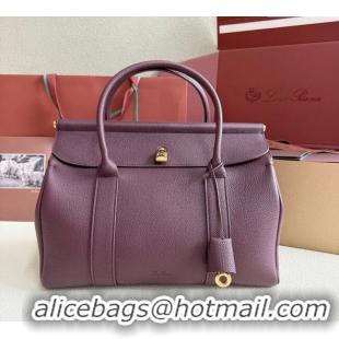 Well Crafted Loro Piana Loom Top Handle bag L32 in Grained Calfskin Leather 0925 Ormosia Red 2025