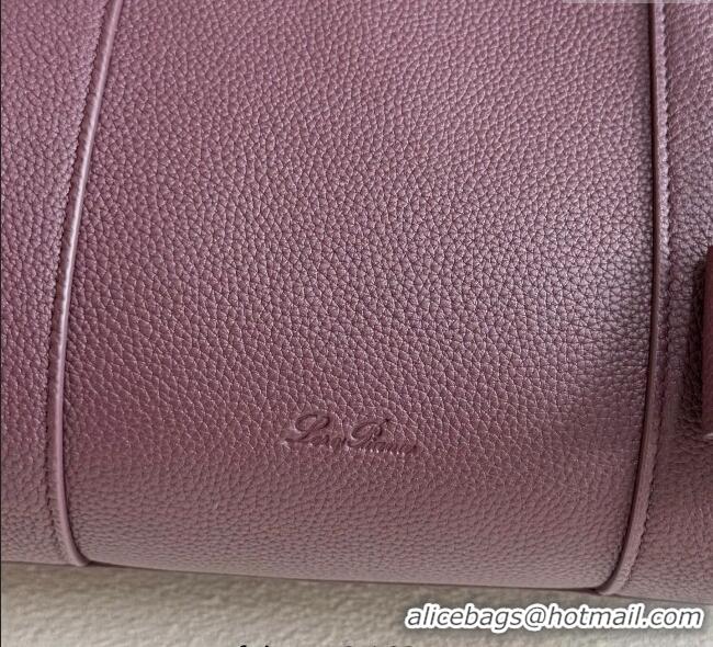 Well Crafted Loro Piana Loom Top Handle bag L32 in Grained Calfskin Leather 0925 Ormosia Red 2025
