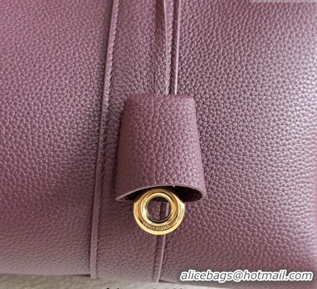 Well Crafted Loro Piana Loom Top Handle bag L32 in Grained Calfskin Leather 0925 Ormosia Red 2025