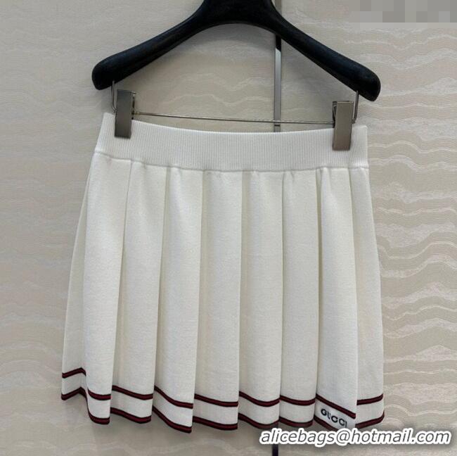 Buy Discount Gucci Tennis Mini Skirt 0620 White 2025
