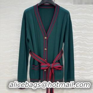 Famous Brand Gucci Tennis Cardigan 0620 Green 2025