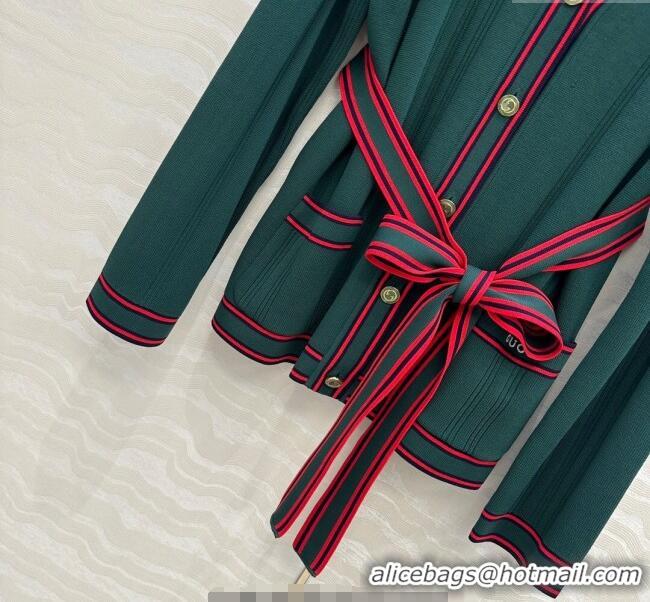 Famous Brand Gucci Tennis Cardigan 0620 Green 2025