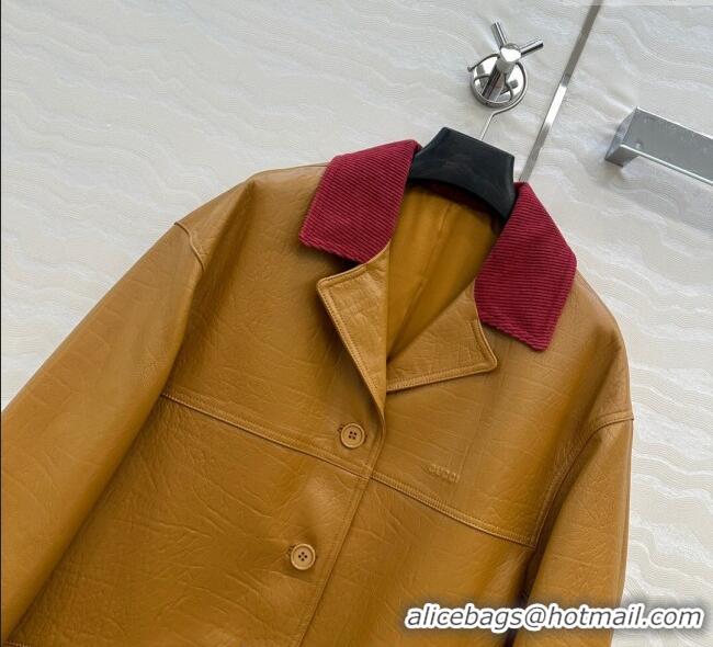 Unique Discount Gucci Sheepskin Jacket 0717 Brown 2025