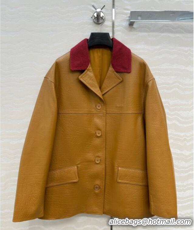 Unique Discount Gucci Sheepskin Jacket 0717 Brown 2025