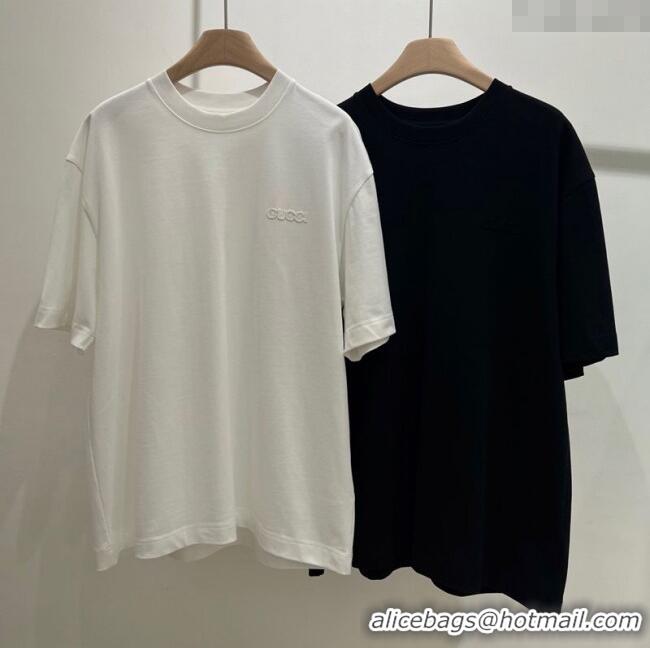 Promotional Gucci Cotton T-Shirt 0717 Black 2025(For women and man)