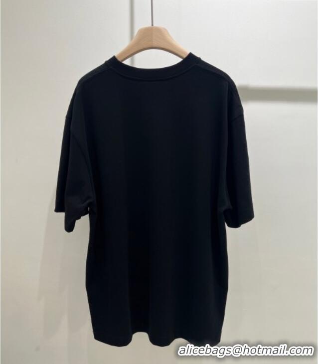 Promotional Gucci Cotton T-Shirt 0717 Black 2025(For women and man)