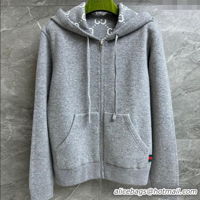 Grade Design Gucci Wool Reversible Jacket 0717 Grey 2025