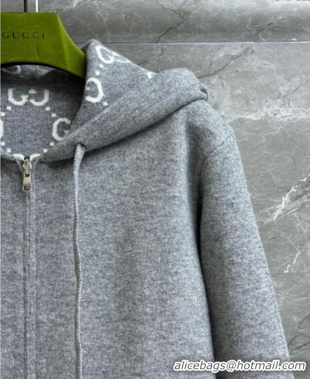 Grade Design Gucci Wool Reversible Jacket 0717 Grey 2025