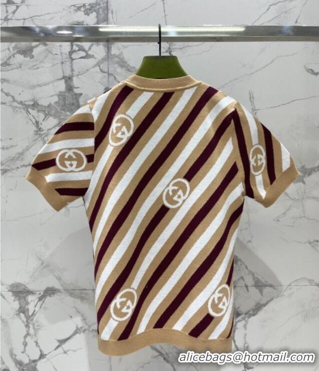 Good Quality Gucci Wool Short-sleeved Sweater G072407 2025
