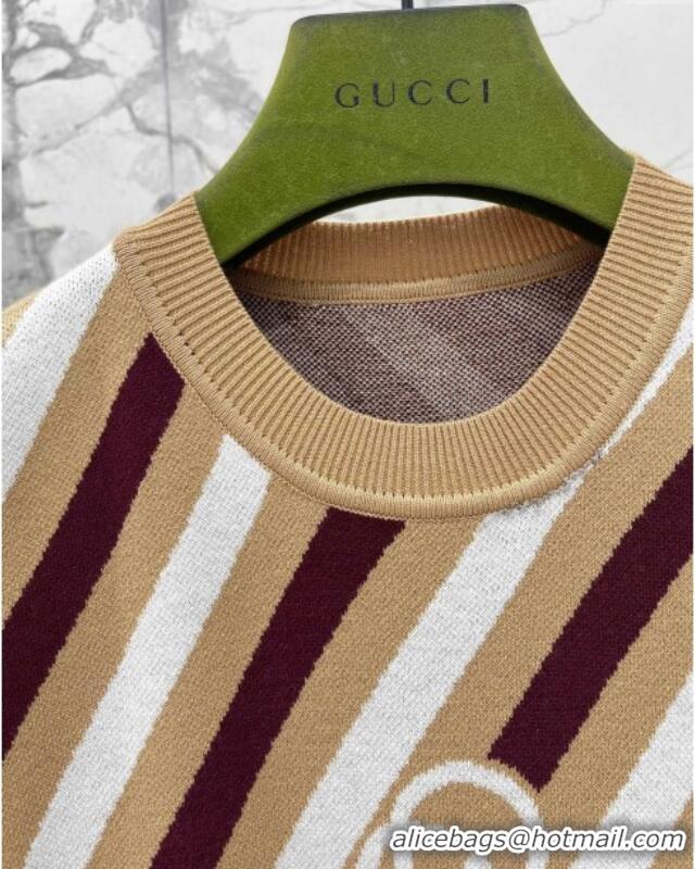 Top Quality Gucci Wool Dress G072411 Brown 2025