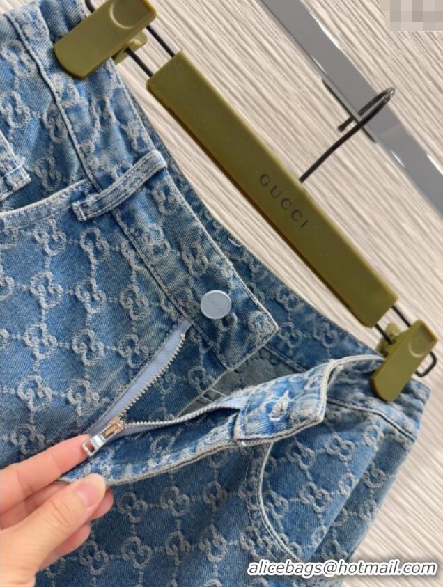 Top Grade Gucci GG Denim Jeans G73019 Blue 2025