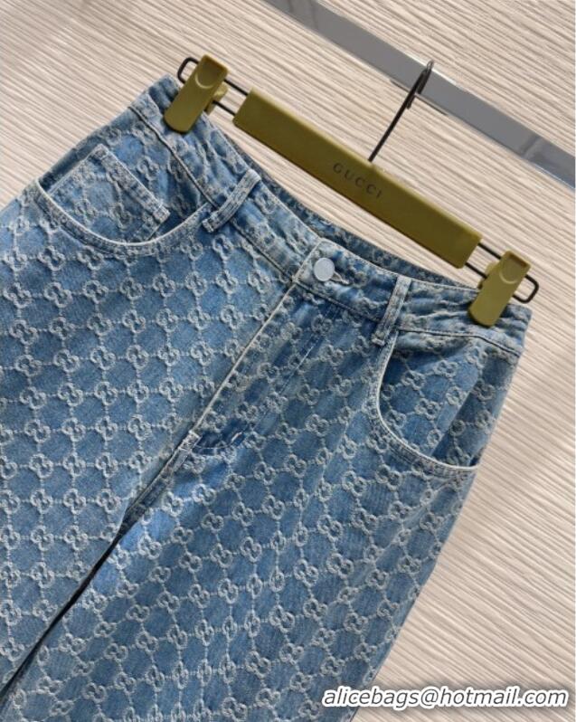 Top Grade Gucci GG Denim Jeans G73019 Blue 2025